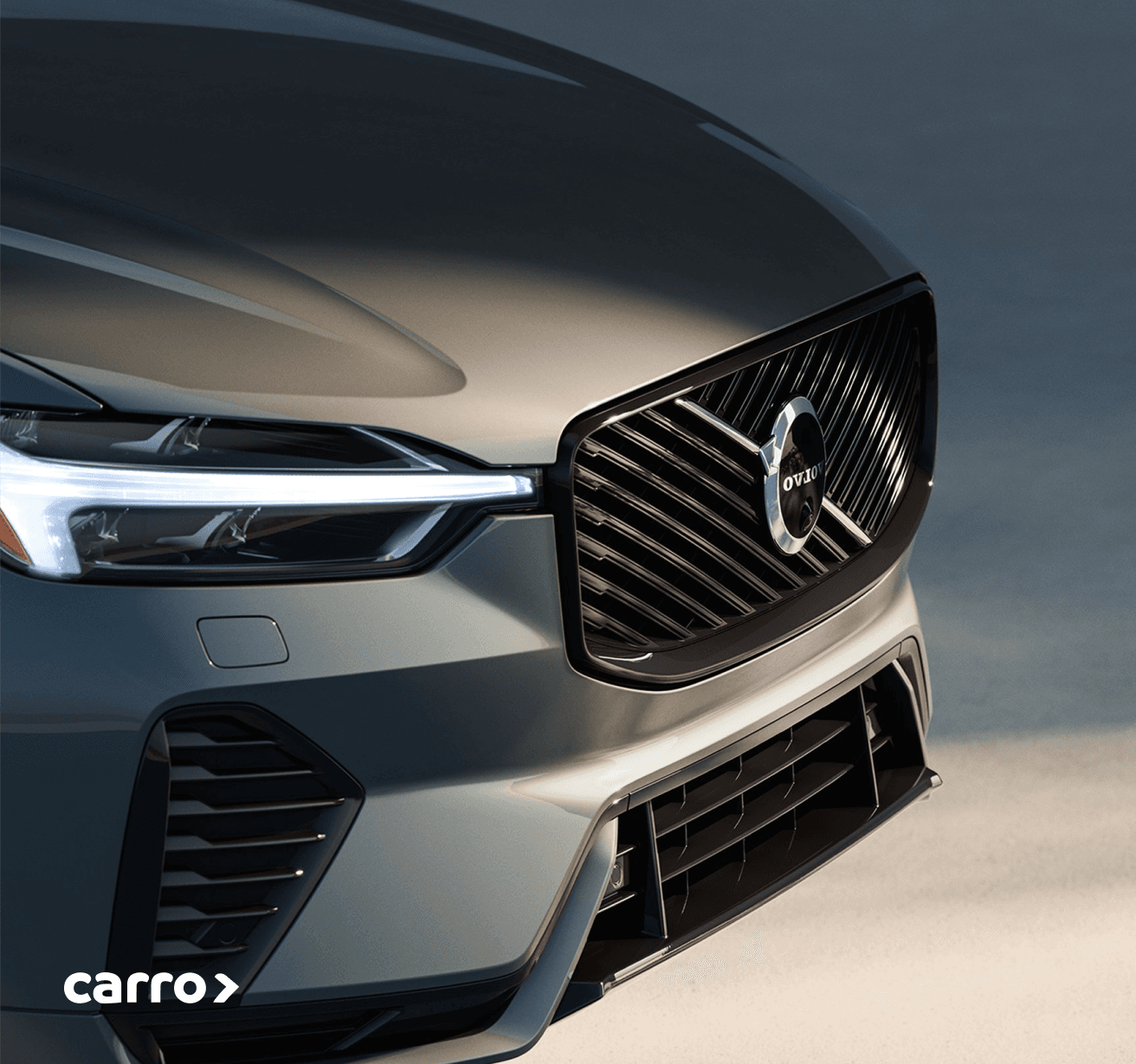 Luxury car front view